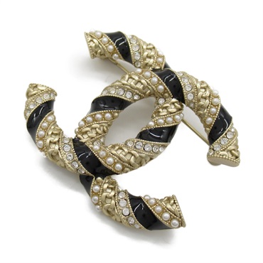 シャネル(CHANEL)シャネル ココマークスパイラルブローチ