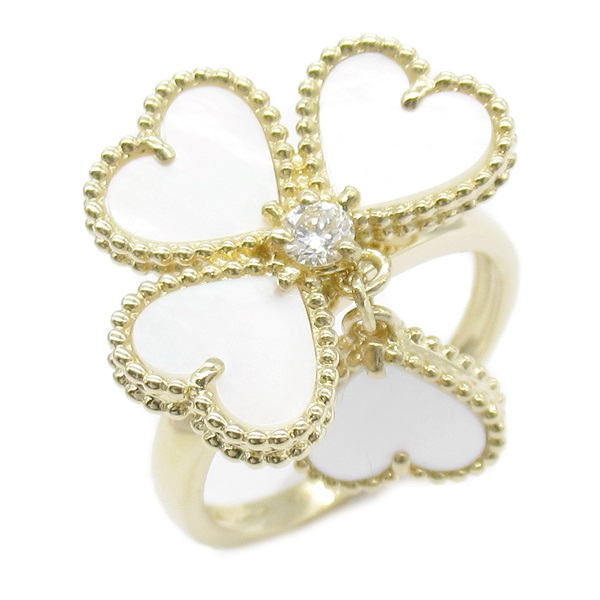Van Cleef & Arpels スウィートアルハンブラ　アルノリング スウィート アルハンブラ リング 18K ホワイトゴールド, ダイヤモンド