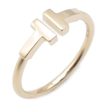 ティファニー Tワイヤー TWO リング 925 750 コンビ OQ3fe