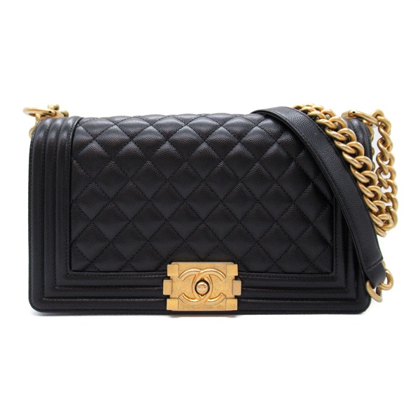 【良上品】シャネル チェーンショルダーバッグ ブラウン AA685 ボーイシャネル チェーンショルダー 25cm ドバイ限定 メタリック