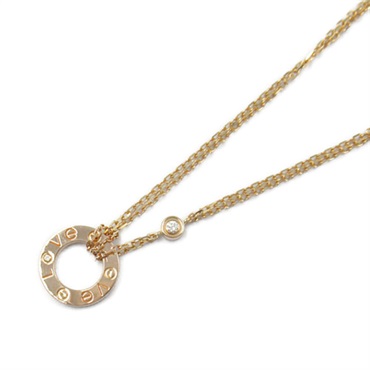 カルティエ(CARTIER)カルティエ ラブサークル2P ダイヤネックレス