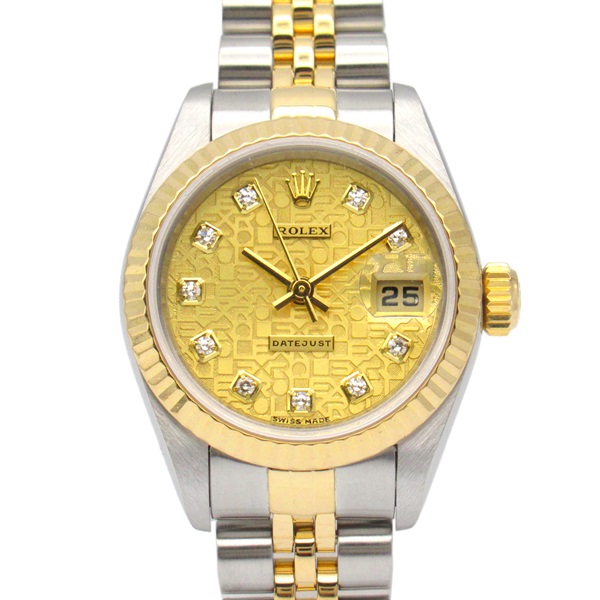 ロレックス デイトジャスト 10Pダイヤ K番 腕時計 時計 メンズ 79173G