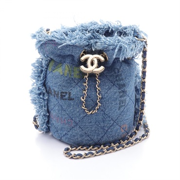 美品【シャネル】ミニバケットバッグ チェーンショルダーバッグ シャネル(CHANEL)シャネル ミニバケットバッグ マトラッセ