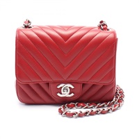 シャネル(CHANEL)シャネル ミニ フラップバッグ シェブロン Vステッチ  