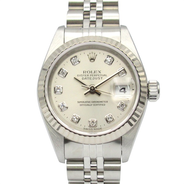 ロレックス デイトジャスト 10Pダイヤ A番 腕時計 時計 レディース 79174G