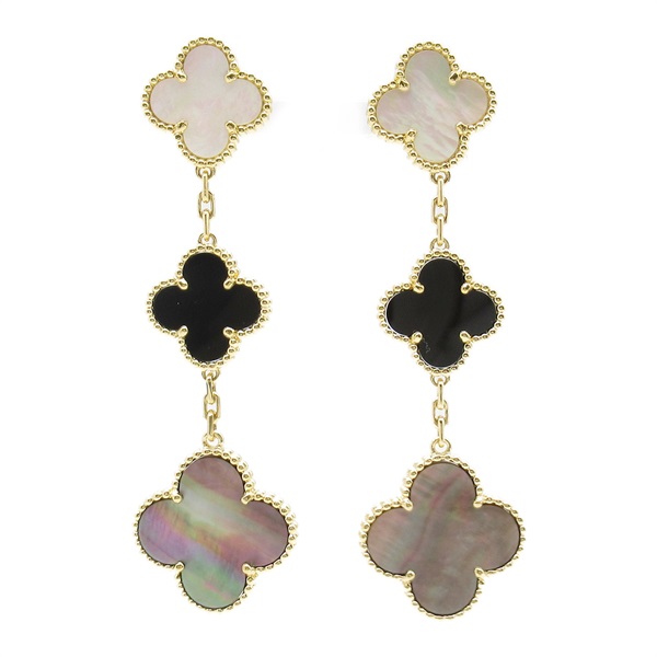 R6204 一点物カービングピアス オニキス×MOP TAKE-UP ONLINE SHOP/テイクアップ公式オンラインショップ / K18