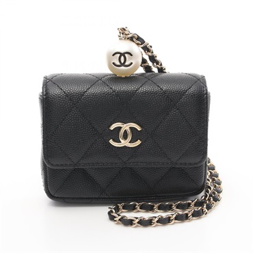 シャネル マトラッセ チェーン フラップ コインパース コインケース 財布 レディース AP2119