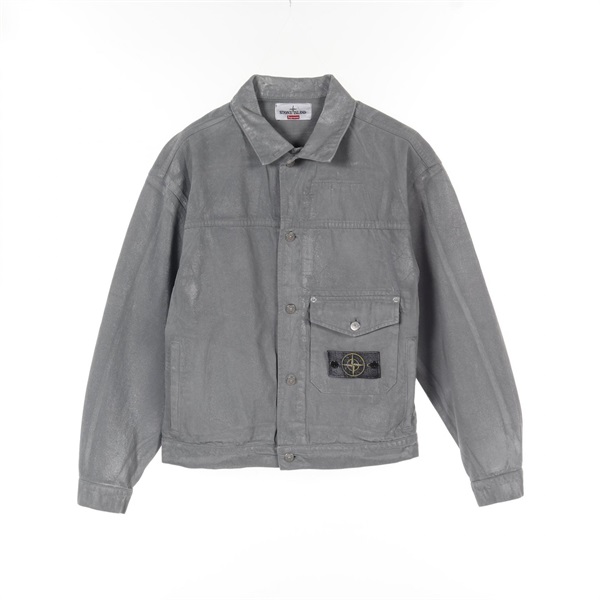 ストーンアイランド Stone Island × Supreme REFLECTIVE BULL DENIM-TC デニムジャケット 衣料品 アウター メンズ 7925402S4