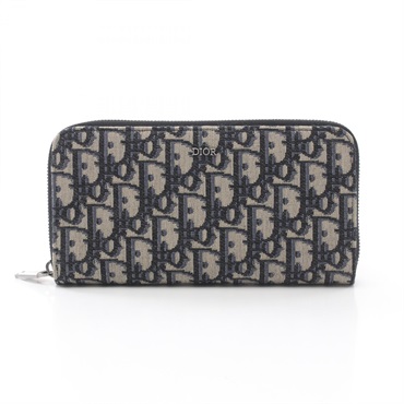 【新品未使用・現行品】ディオール オブリーク ラウンドジッピーウォレット 長財布 ディオール(Dior)ディオール オブリーク ジャガード ラウンド長財布