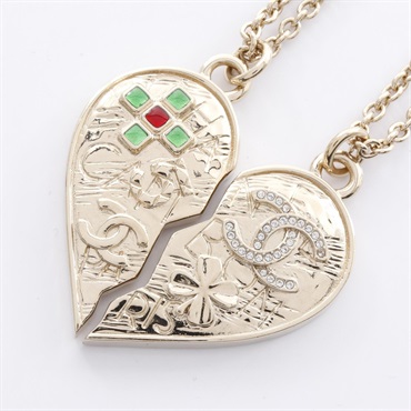 シャネル(CHANEL)シャネル ココマーク ハート ネックレス ジュエリー