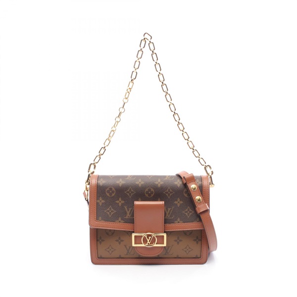 【未使用級】ルイヴィトン モノグラム リバース ドーフィーヌ MM ショルダー ルイ・ヴィトン(LOUIS VUITTON)ルイ・ヴィトン ドーフィーヌMM