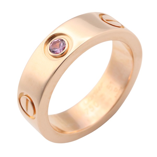 カルティエ(CARTIER)カルティエ ラブリング ピンクサファイア リング