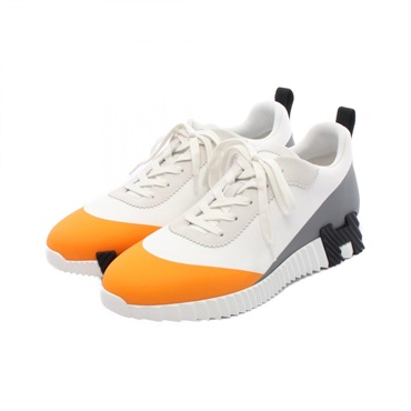 エルメス バウンシングスニーカー 24㎝ ホワイト&グレージュ38.5 オレンジ エルメス バウンシングスニーカー 24㎝ ホワイト&グレージュ38.5