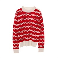 極美品◎HERMES エルメス 23SS 3E2614D3 シルク コットン シェーヌダンクル ニットプルオーバー ボルドー 38 イタリア製 正規品 レディース HERMES - 極美品◎HERMES エルメス 23SS 3E2614D3 シルク コットン