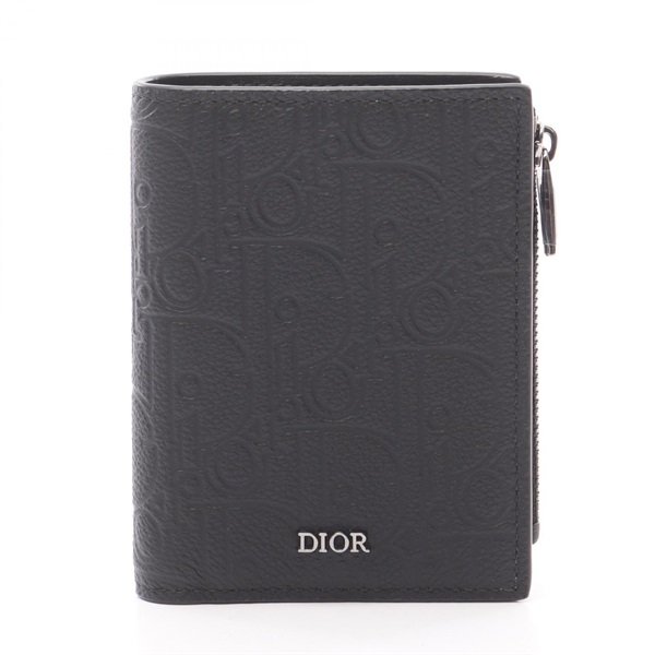 ディオール　バーティカル　コンパクト　グラビティレザー　二つ折り財布 　619 ディオール バーティカル コンパクト グラビティレザー 二つ折り財布