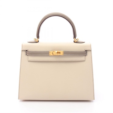エルメス(HERMES)エルメス ケリー25 クレ エトゥープ