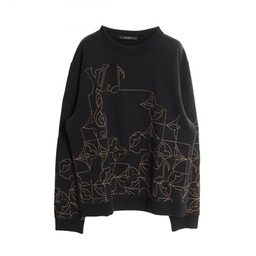 ルイヴィトン　スウェット　ミュージックライン エンブロイダード ルイ・ヴィトン(LOUIS VUITTON)ルイ・ヴィトン ミュージック