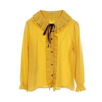 【miumiu】フリルTシャツ MIU MIU - 【MIUMIU】MJM984 R171 CSK フリル半袖Tシャツの通販 by