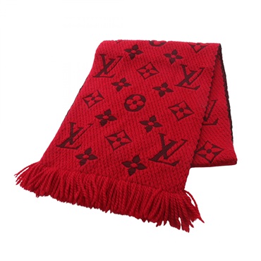 ルイ・ヴィトン エシャルプ ロゴマニア ルビー マフラー 衣料品 レディース M72432