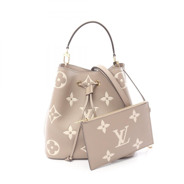 LOUIS VUITTON(ルイ・ヴィトン) モノグラム・アンプラント ネオノエMM ショルダーバッグ 肩掛け 斜め掛け モノグラムアンプラント トゥルトレール クレーム グレージュ アイボリー ゴールド金具 M45555 レディース 40802162765【中古】【アラモード】 LOUIS VUITTON - LOUIS VUITTON(ルイ・ヴィトン) モノグラム・アン