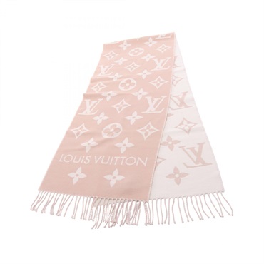 ルイ・ヴィトン LV エセンシャル ベージュ ローズ マフラー 衣料品 レディース M77854