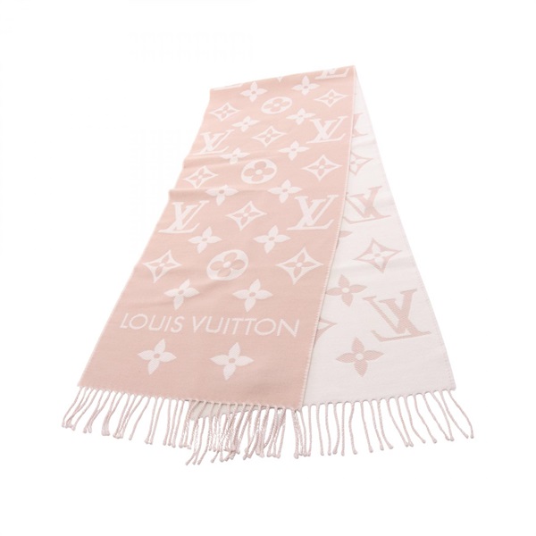 ルイ・ヴィトン LV エセンシャル ベージュ ローズ マフラー 衣料品 レディース M77854