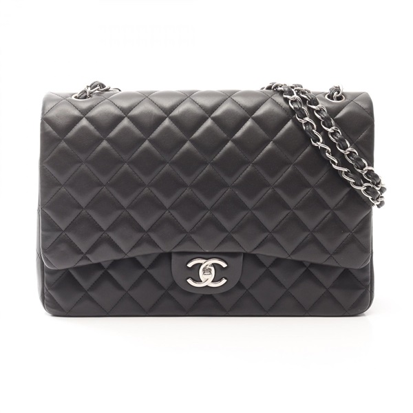 シャネル(CHANEL)シャネル マトラッセ34 クラシックマキシ Wフラップ