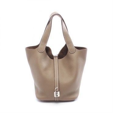 エルメス ピコタンロックMM エトゥープ ハンドバッグ バッグ レディース