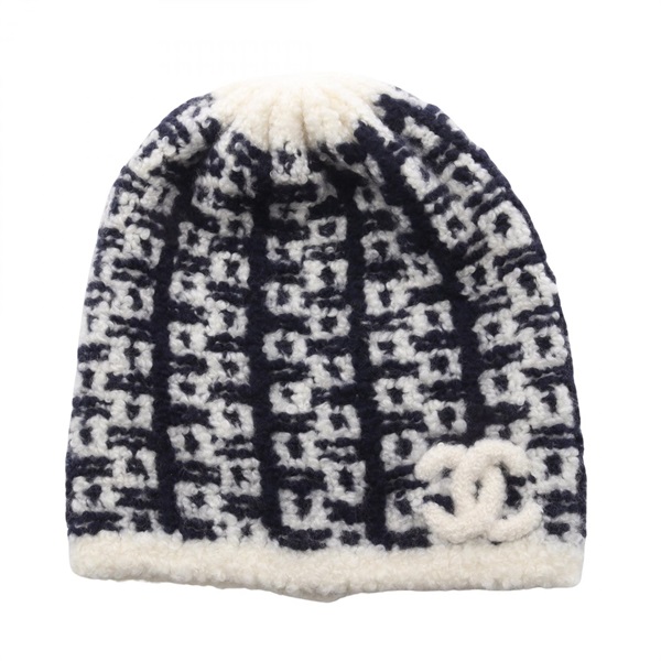 シャネル ココマーク ニットキャップ 帽子 レディース