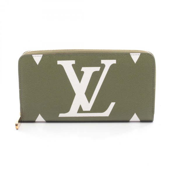 ルイ・ヴィトン ジッピーウォレット モノグラムジャイアント カーキ ラウンド長財布 財布 レディース M67549