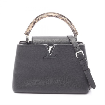 ルイ・ヴィトン カプシーヌMM ノワール 2WAY ハンドバッグ バッグ レディース N92800