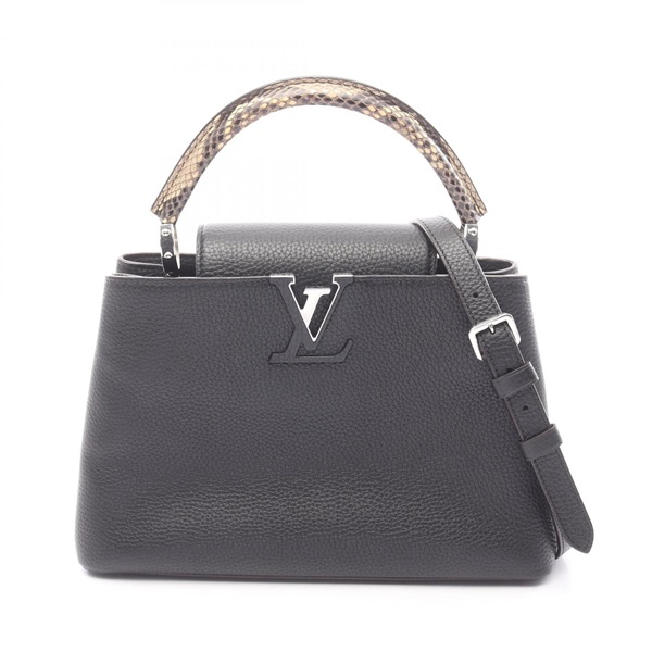 ルイ・ヴィトン カプシーヌMM ノワール 2WAY ハンドバッグ バッグ レディース N92800