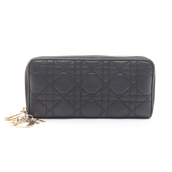 クリスチャンディオール レディディオール カナージュ ラウンド長財布 財布 レディース