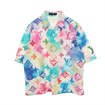 ルイ・ヴィトン モノグラムウォーターカラー ショートスリーブシャツ オープンカラー 半袖 その他トップス 衣料品 トップス メンズ RM211V BT3 HLS02W