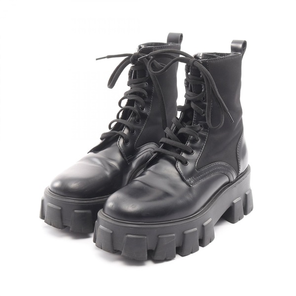プラダ Re-Nylon モノリス ブーツ 靴 レディース