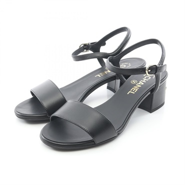 シャネル ロゴヒール サンダル 靴 レディース