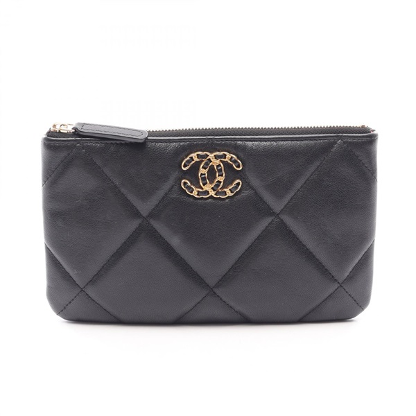 シャネル CHANEL19 マトラッセ ポーチ バッグ レディース