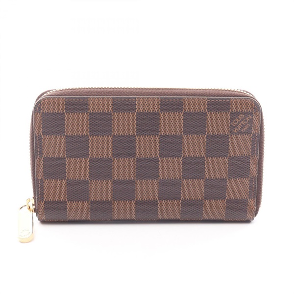 ルイ・ヴィトン ジッピーコンパクト ダミエエベヌ ラウンド財布 財布 レディース N60028