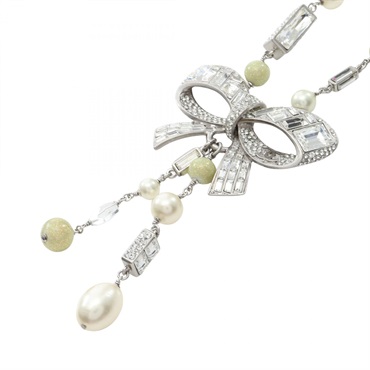 シャネル ココマーク リボン ネックレス ジュエリー レディース