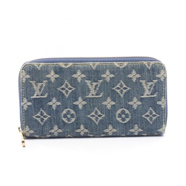 ルイ・ヴィトン ジッピーウォレット モノグラムデニム ラウンド長財布 財布 メンズ レディース M95341