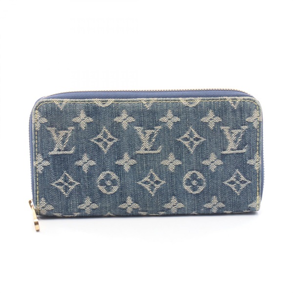 ルイ・ヴィトン ジッピーウォレット モノグラムデニム ラウンド長財布 財布 メンズ レディース M95341