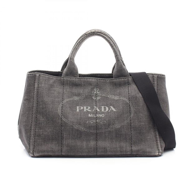 プラダ CANAPA DENIM カナパ 2WAY トートバッグ バッグ レディース