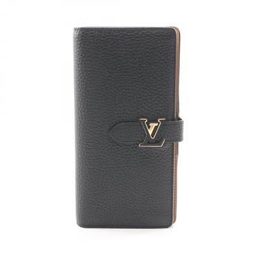 ルイ・ヴィトン LV ヴェルティカル ウォレット ノワール 二つ折り長財布 財布 レディース M81330