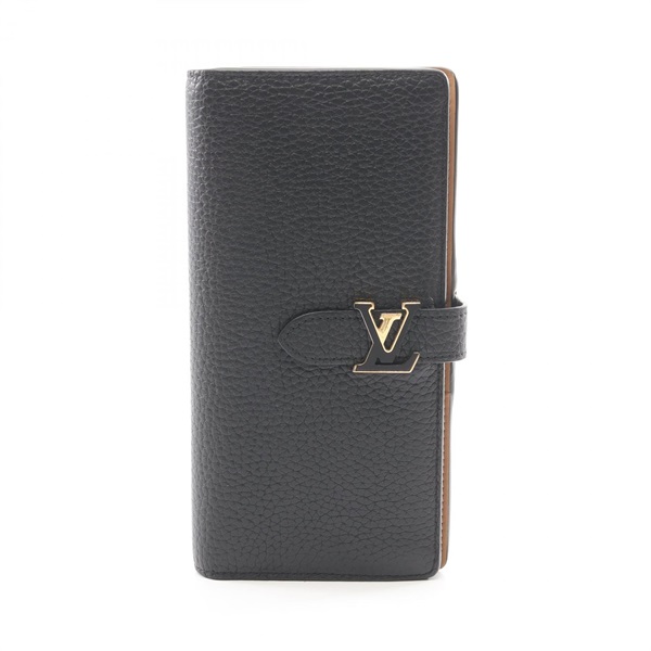 ルイ・ヴィトン LV ヴェルティカル ウォレット ノワール 二つ折り長財布 財布 レディース M81330