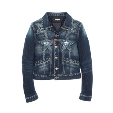 ディースクエアード Medium Super Star Wash Classic Jeans Jacket ダメージ加工 デニムジャケット 衣料品 アウター レディース