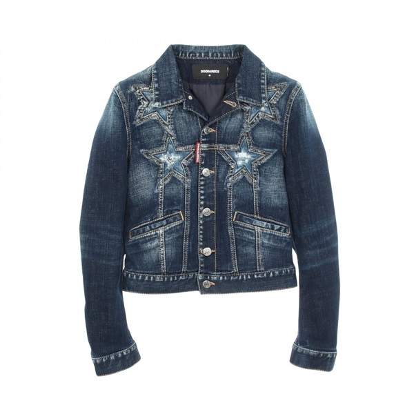 ディースクエアード Medium Super Star Wash Classic Jeans Jacket ダメージ加工 デニムジャケット 衣料品 アウター レディース