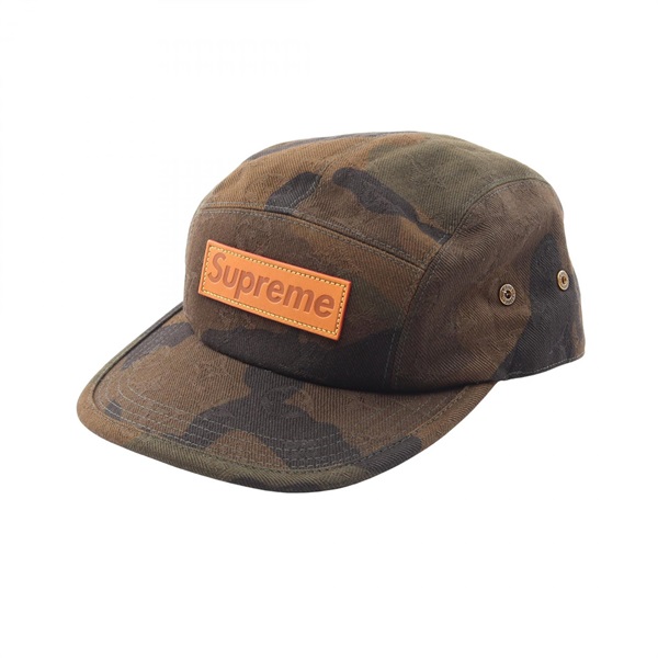 ルイ・ヴィトン LOUIS VUITTON × Supreme 5PANEL SP Camp Cap キャップ 帽子 メンズ MP1875