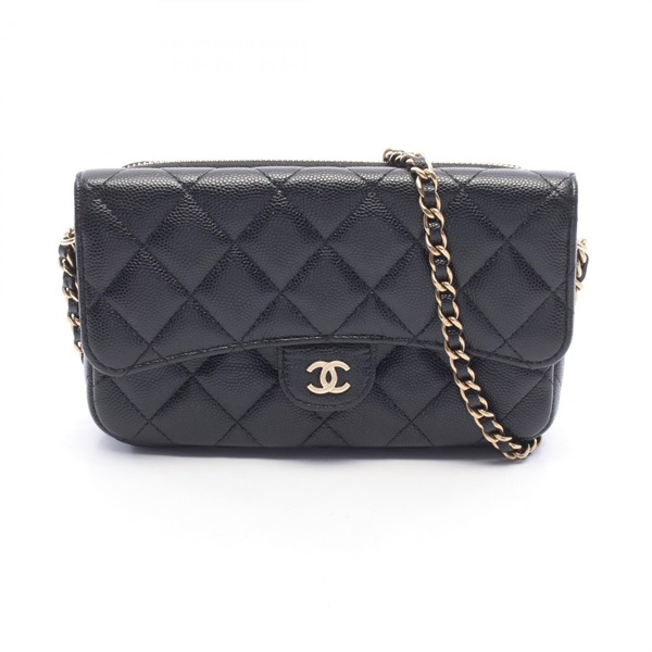 シャネル(CHANEL)シャネル マトラッセ チェーンフォンケースウォレット
