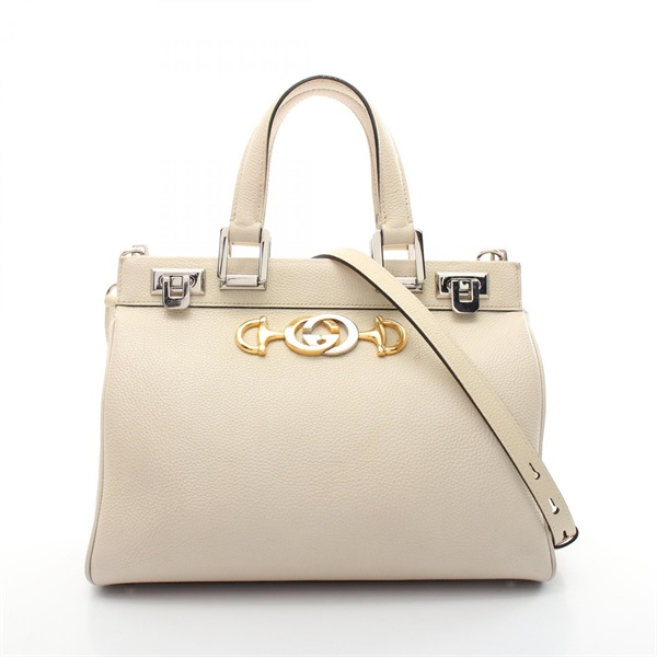 〔グッチ ズウミ）グレイン レザー スモール トップハンドルバッグ グッチ(GUCCI)グッチ ズゥミ スモール トップハンドルバッグ