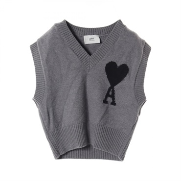 AMI♪さま専用 アミ(AMI)アミ ハートロゴ ニット 衣料品 トップス レディース